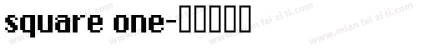 square one字体转换